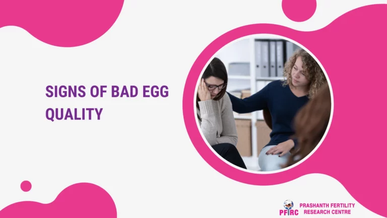 A women with bad quality eggs